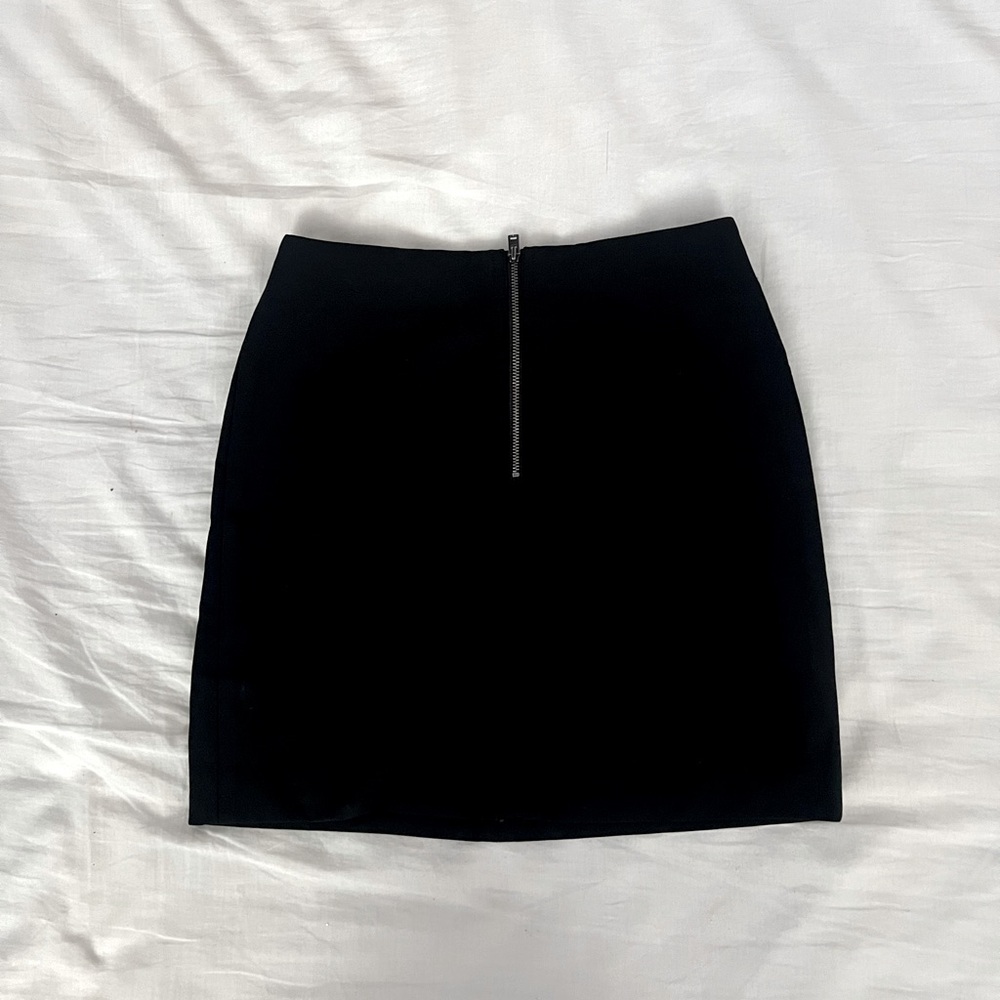 Black mini skirt